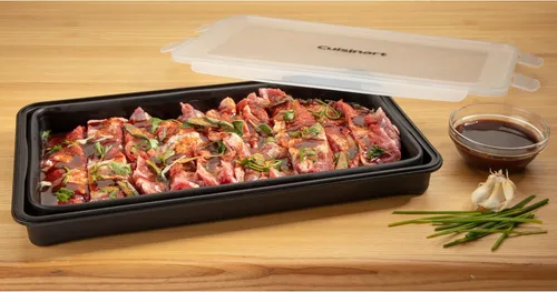 Miniatura 9 de Contenedor plegable para marinado XL Cuisinart, accesorios de parrilla de gran capacidad perfectos para barbacoas y fiestas, preparación de marinada