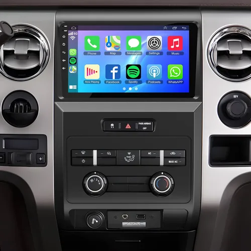 Miniatura 8 de Para Ford F150 2009-2014 4G+64G Radio de coche de 8 núcleos, pantalla táctil IPS de 9 pulgadas estéreo para coche con Carplay inalámbrico/Android