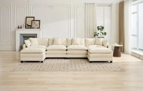 Miniatura 7 de SoarFlash Sofá modula, de felpilla, posición de en medio, beige