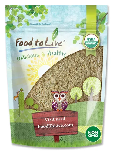Miniatura 7 de Arroz integral orgánico de grano largo, 3 libras, sin OMG, grano entero, crudo, no irradiado, kosher, vegano, a granel. Buena fuente de fibra