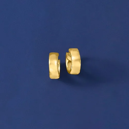 Miniatura 8 de Ross-Simons Pendientes de aro de oro amarillo italiano de 18 quilates