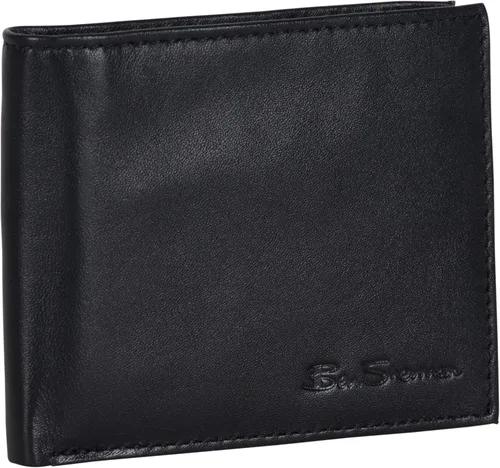 Miniatura 7 de Ben Sherman Men's Manchester Slim Bifold Full-Grain Leather RFID Minimalist Gift Box Wallet