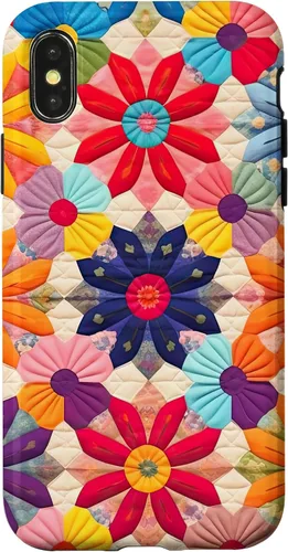 Miniatura 5 de Quilting Flower Blooms Quilt Pattern Case for iPhone 17