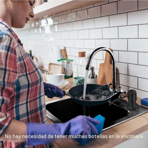 Miniatura 6 de Dispensador de jabón para fregadero de cocina, bomba dispensadora de jabón de encimera, tubo de extensión de silicona de 47 pulgadas que se conecta