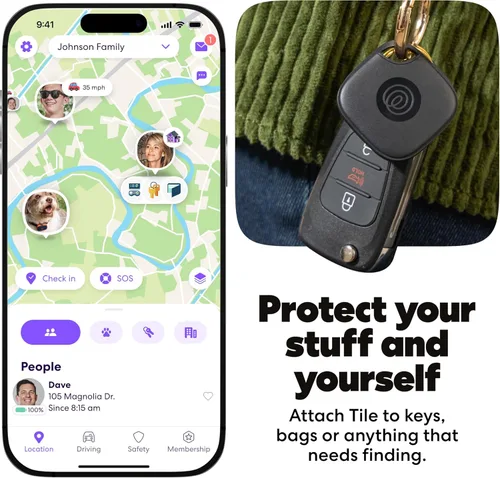 Miniatura 3 de Tile by Life360 Essentials - Rastreadores Bluetooth y localizadores de artículos para llaves, billeteras, controles remotos y más; encuentra