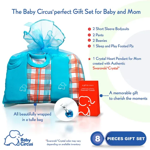 Miniatura 2 de BABYCIRCUS Conjunto de regalo unisex de ropa de bebé, 100% algodón, 3-6 meses, multicolor
