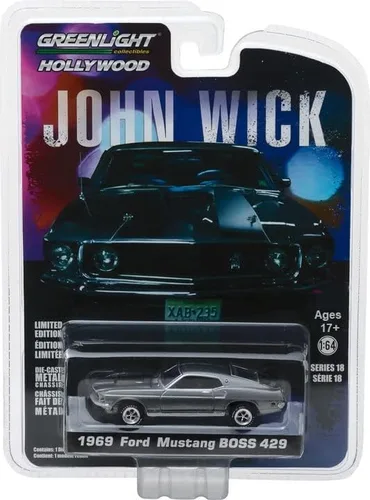 Miniatura 2 de Greenlight Hollywood 44780-E John Wick - 1969 Mustang BOSS 429 Escala 1/64 Diecast