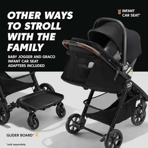 Miniatura 8 de Baby Jogger City Mini GT3 - Cochecito todo terreno con neumáticos de goma Forever Air y suspensión para todas las ruedas con hebilla magnética