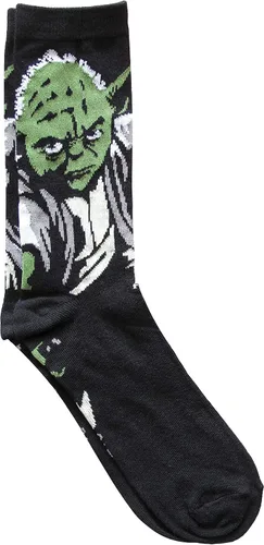 Miniatura 2 de STAR WARS Darth Vader and Yoda Mens Crew Socks 2 Pair Pack Shoe Size 6-12