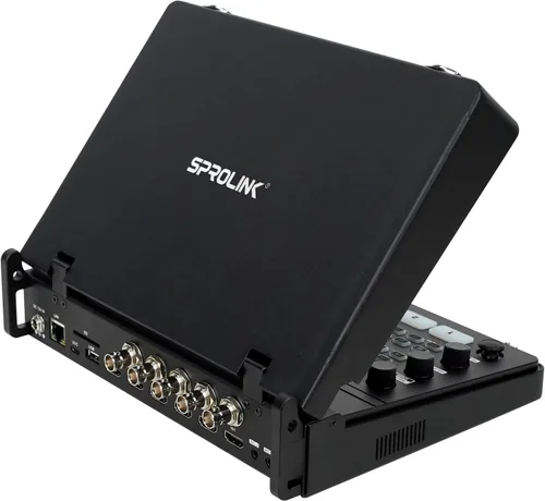 Miniatura 2 de SPROLINK NeoLIVE N5S 5 Canales de Entrada Conmutador de Transmisión de Video Diseño de Laptop con Pantalla de 10.1 pulgadas, con Entradas Duales 4K