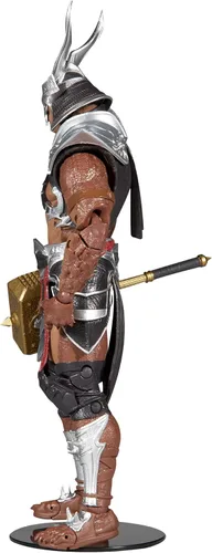Miniatura 2 de McFarlane Toys Mortal Kombat Shao Kahn (Platinum Kahn) Figura de acción de 7 pulgadas con accesorios