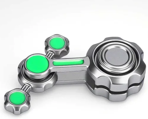 Miniatura 8 de Juguete giratorio de metal para niños y adultos, juguete de escritorio giratorio de mano, juguete sensorial para aliviar la ansiedad y el estrés