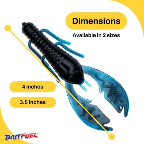 Miniatura 2 de American Baitworks Paca Slim 3.5 pulgadas Negro Azul