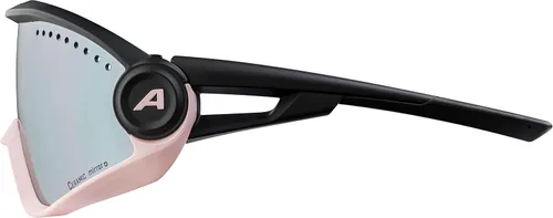 Miniatura 4 de ALPINA Gafas de sol deportivas con 100% protección UV para hombres y mujeres, ciclismo, correr, protección lateral extraíble, 5W1NG Todo negro mate