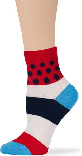 Miniatura 32 de 7BIGSTARS KINGDOM Women's Cotton Quarter Non-Binding Diabetic Fashion Socks-L-M-4 Pack-Multicolor