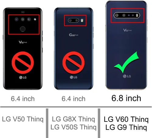 Miniatura 2 de Osophter Funda para LG V60 ThinQ, funda para LG V60, transparente, esquinas reforzadas de poliuretano termoplástico (TPU), absorción de golpes