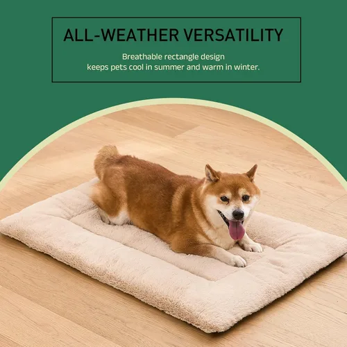 Miniatura 6 de Tapete de cama lavable para perros medianos y medianos, comodidad para todas las estaciones con franela ultrasuave y soporte resistente