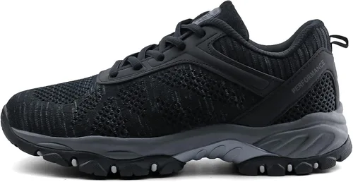 Miniatura 3 de JABASIC Zapatos de senderismo para mujer tenis de senderismo de punto para exteriores
