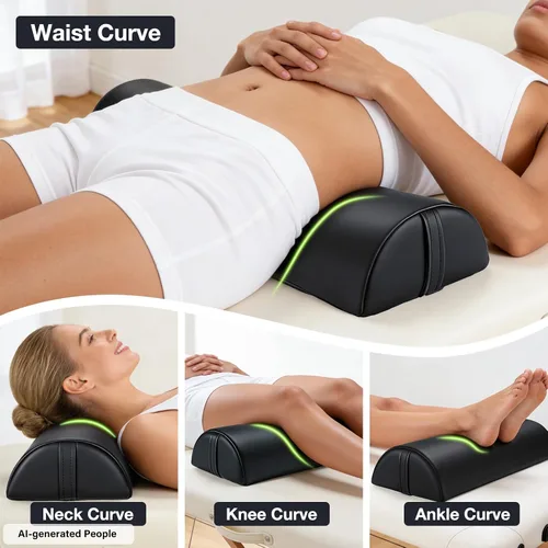 Miniatura 4 de Noverlife Cojines de Masaje Grandes Mejorados para Debajo de las Piernas, 24 x 8 x 4 pulgadas Cojín de Pierna para Mesa de Masaje Almohada de Media