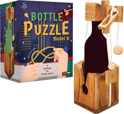 Miniatura 13 de BSIRI Piensa para el rompecabezas de botellas desafiante juego para el cerebro y soporte funcional Ideal para amantes de botellas y divertidos