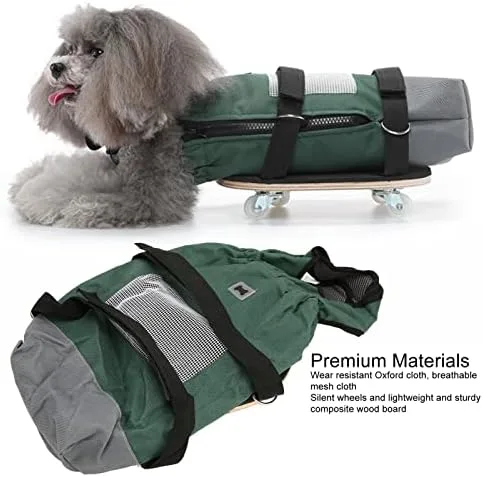 Miniatura 2 de Diydeg Silla de ruedas para mascotas para patas traseras, perros paralizados, pecho y extremidades, silla de ruedas alternativa para gatos y perros