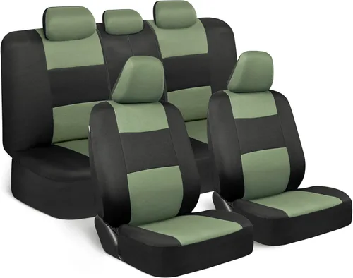 Miniatura 18 de BDK PolyPro Juego de 2 Fundas de Asientos Delanteros de Automóvil en Beige/Negro - Fundas de Asientos Delanteros para Automóviles, Camiones