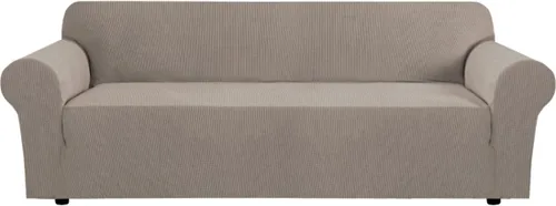 Miniatura 15 de H.VERSAILTEX Fundas elásticas para sofá, fundas de sofá para perros, fundas para sofá de 3 asientos con tela jacquard gruesa a cuadros con parte