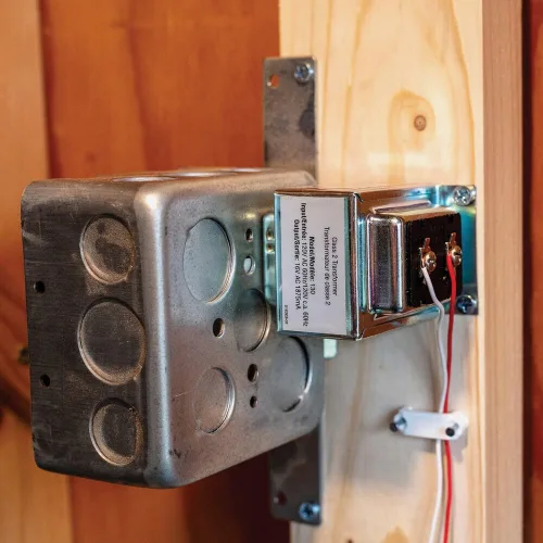Miniatura 2 de Transformador con cable de tuerca de bloqueo de 16 VAC/30 VA compatible con la mayoría de timbres de video inteligentes y cualquier timbre y botones