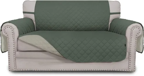 Miniatura 146 de Easy-Going - Funda para sofá, futón y sillón sin reposabrazos, reversible, resistente al agua, para mascotas y niños (azul oscuro/azul claro)