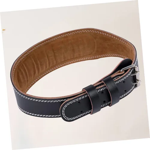 Miniatura 4 de BESPORTBLE Cinturón de ejercicio ajustable para hombre, cinturón de cintura para hombres, cinturón de sentadillas para la espalda, cinturón