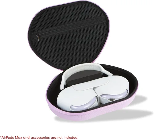 Miniatura 2 de Funda protectora Sonix para auriculares Apple AirPods Max Estuche de transporte de viaje, bolsa de almacenamiento portátil, admite modo de Lavanda