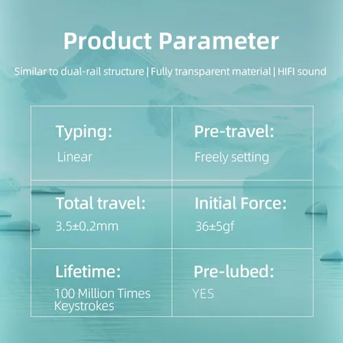 Miniatura 8 de GATERON Interruptores de teclado magnéticos Jade Max, prelubricados de fábrica lineal, totalmente transparente, con resorte permanente, ajuste