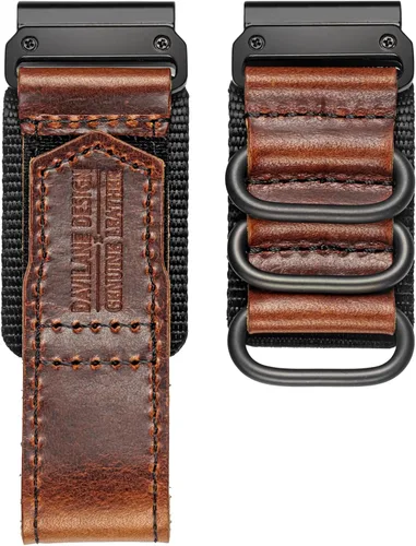 Miniatura 8 de Compatible With Garmin Watch Band, Leather Watch Band Sports Strap For