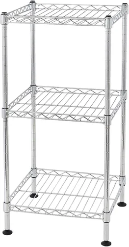 Miniatura 7 de BELANITAS Estantería de metal de 5 niveles, estantes de alambre de capas ajustables, estantería de alambre resistente para uso en el hogar, cocina