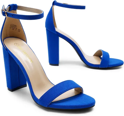 Miniatura 3 de DREAM PAIRS - Sandalias de tacón alto y grueso para mujer