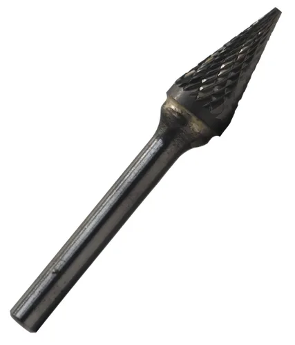 Miniatura 40 de Drill America SA-1 Rebaba de carburo/lima giratoria cilíndrica de doble corte para amoladora de troquel de 1/4" de diámetro x 5/8" de longitud