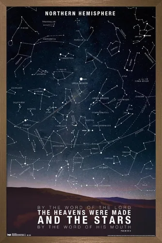 Miniatura 15 de Póster de pared de The Stars, 22.4 pulgadas de largo x 14.7 pulgadas de ancho, versión enmarcada de madera de granero