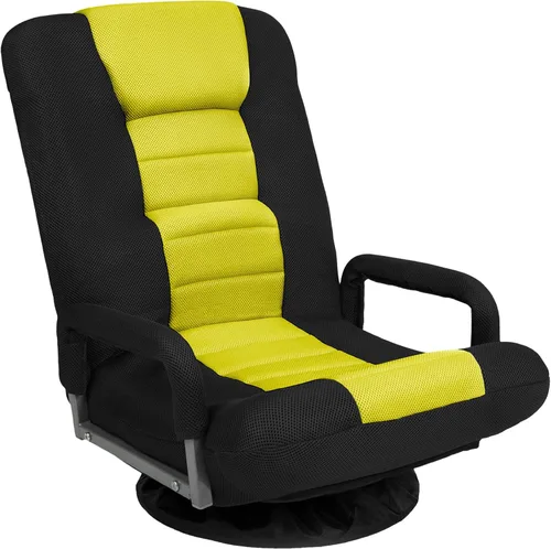Miniatura 12 de Best Choice Products Silla Giratoria para Juegos de 360 Grados Silla de Piso Multiusos Mecedora para TV, Lectura, Jugar Videojuegos con Soporte