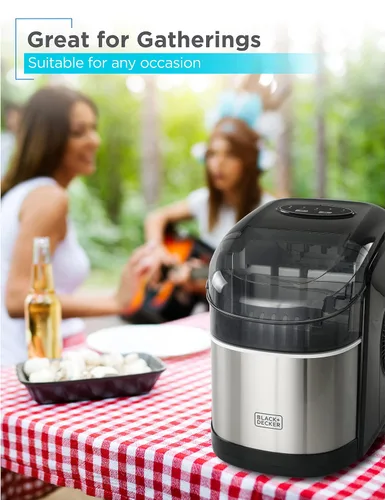 Miniatura 6 de BLACK+DECKER Máquina de hielo de capacidad de 26 lb
