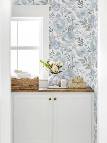 Miniatura 6 de Orainege Papel Tapiz Floral Despegar y Pegar Papel Tapiz 17.3pulg x 118.1pulg Papel Tapiz Autoadhesivo Papel de Contacto Boho Removible Papel Tapiz