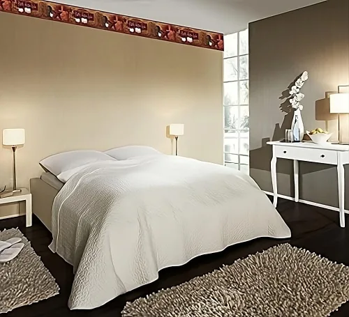 Miniatura 6 de CONCORD WALLCOVERINGS ™ Borde de papel tapiz prepegado – Faith Hope Love, diseño patriótico de estrella de granero, decoración tradicional americana