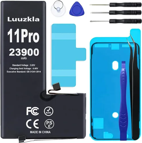 Batería de 23900 mAh compatible con iPhone 11 PRO, nueva actualización, repuesto de batería de gran capacidad, compatible con iPhone 11 Pro, con