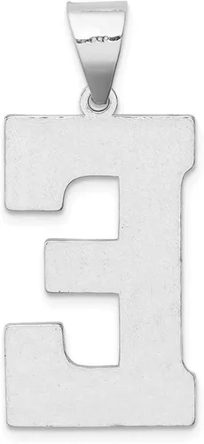 Miniatura 3 de Colgante de plata de ley 925 con inicial letra E y alfabeto de 1378in