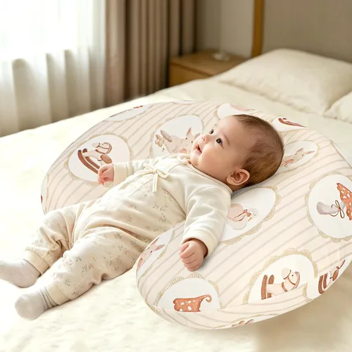 Miniatura 6 de DILIMI Nursing Pillow Cover, Stretchy Removable Case for Breastfeeding Pillows, Ultra Soft Comfortable Slipcover for Baby Girl and Boy, Farm