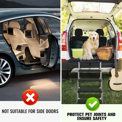 Miniatura 3 de Escaleras para perros para autos, escalones plegables para perros grandes, escaleras portátiles para mascotas para autos, camiones, SUV, rampa