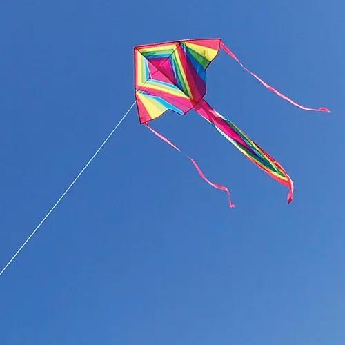 Miniatura 2 de In the Breeze 3313-45 pulgadas Dayglow Fly-Hi Kite - Cometa divertida y fácil de volar 44.9 in Dayglow