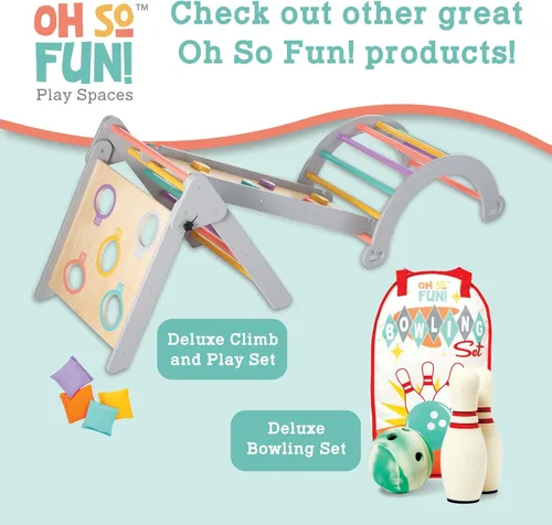 Miniatura 8 de MindWare Oh So Fun! Juego de minigolf - Juego de golf para niños para interiores y exteriores con 7 obstáculos para la experiencia de golf