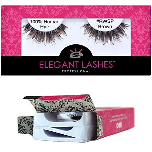 Miniatura 8 de Elegant Lashes #RWSP Black Pestañas postizas finas (cabello humano 100% natural de primera calidad)