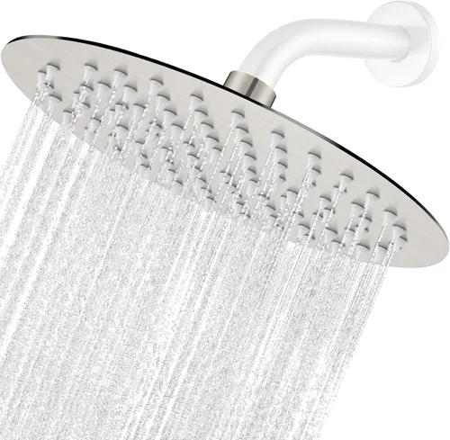 Miniatura 27 de Midanya Cabezal de ducha redondo de acero inoxidable de alta presión de alto flujo de acero inoxidable de 6 pulgadas, diseño ultrafino de alta