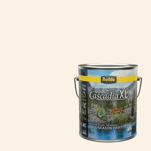 Miniatura 75 de Rodda Paint CASCADIA XL - Pintura e imprimación satinada para exteriores en uno, cuarto de galón, color blanco